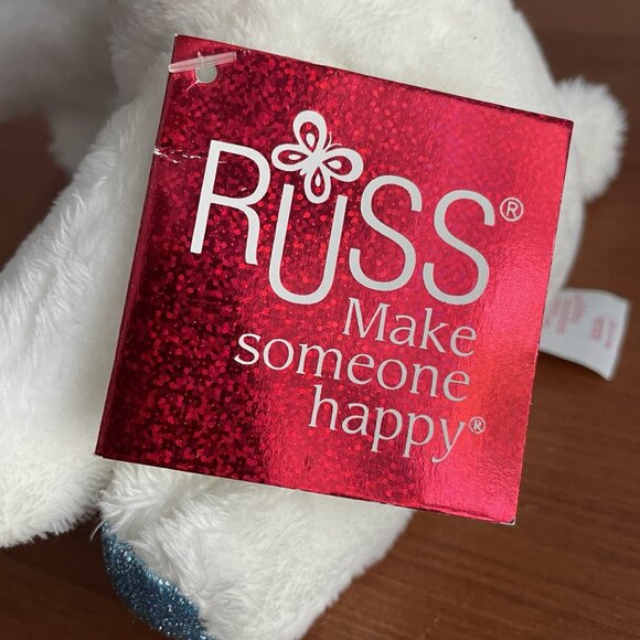 Russ Berrie Lil Peepers Icicle Polar Bear Plush - Picture 5 of 8